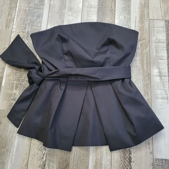 Milly Kylie Black Strapless Top Size 2 - Picture 1 of 11